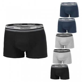 (6 Stück) NOTTINGHAM Herren-Boxershorts aus Stretch-Baumwolle