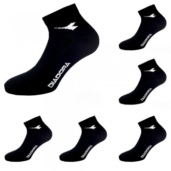 (6 pairs) DIADORA stretch cotton ankle socks