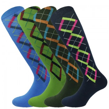 Long patterned and solid color warm cotton socks CIOCCA