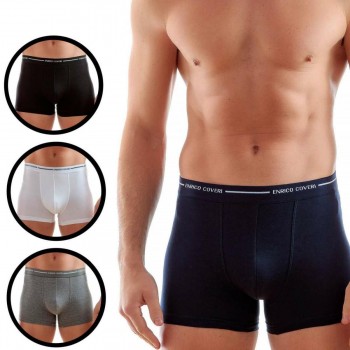 (3pcs) ENRICO COVERI stretch cotton boxer shorts