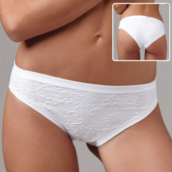 (6pcs) culottes EMY en coton et modal brodées devant