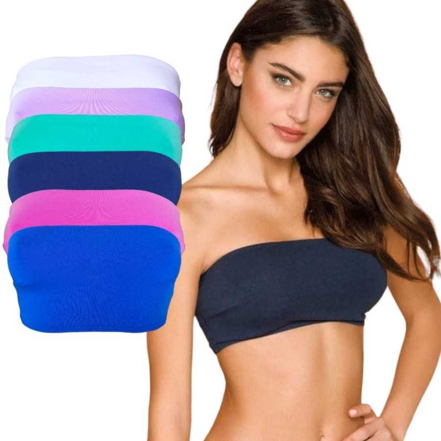 Bandeau fille sans armatures en coton JADEA COLORS