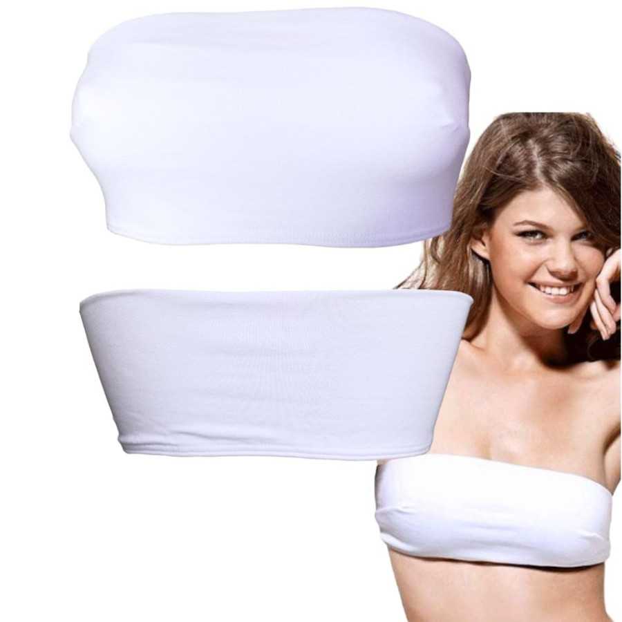 Bandeau fille sans armatures en coton JADEA COLORS