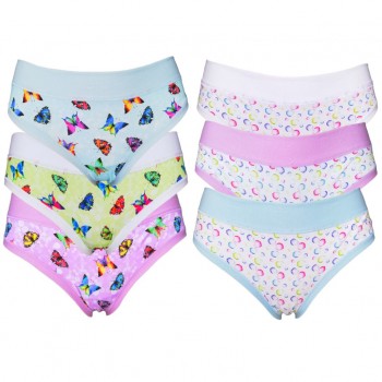 (6pcs) slips fille en coton à motifs LOVELYGIRL comme sur la photo