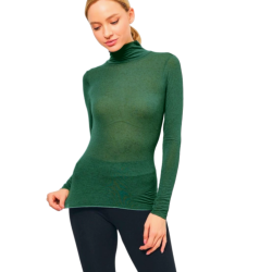 JADEA soft touch modal+cashmere turtleneck sweater